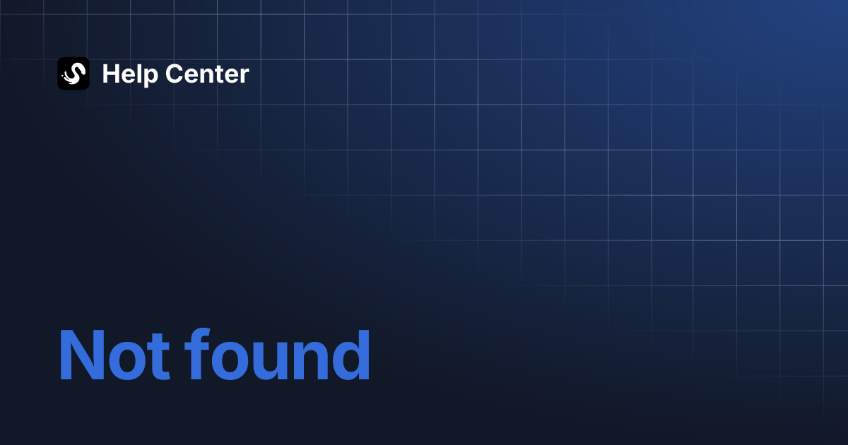 Settings | Help Center